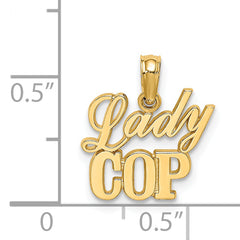 14k LADY COP Charm