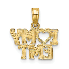 14k I HEART MY EMT Charm