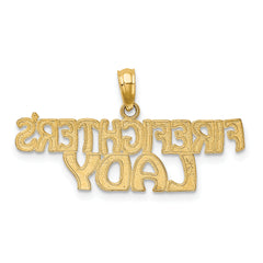 14k FIREFIGHTER'S LADY Charm
