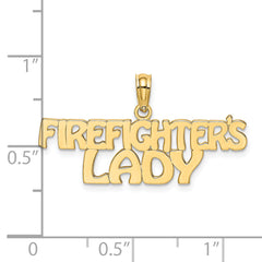 14k FIREFIGHTER'S LADY Charm