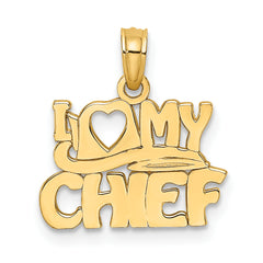 14k I LOVE MY CHIEF Charm