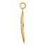 14K w/Rhodium Beaded Filigree Cross Charm