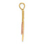 14k Two-tone with White Rhodium Dragonfly w/Beaded D/C Wings Charm