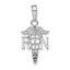 Registered Nurse Pendant in 14K White Gold, 14mm - Sophia Jewelers