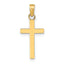 14k Polished Cross Pendant
