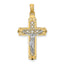 Crucifix Charm in 14K Two-Tone Gold, 33mm - Sophia Jewelers