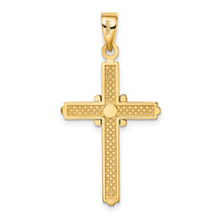 14K Two-tone X Center Charm