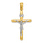 Crucifix Charm in 14K Two-Tone Gold, 44mm - Sophia Jewelers