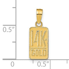 14k 14K GOLD Pendant