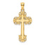 14K Polished Fancy Cross Pendant