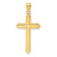 14K Polished Cross Pendant