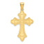 14k Polished Cross Pendant