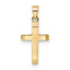 Tapered Ends Cross Pendant in 14K Yellow Gold, 19mm - Sophia Jewelers