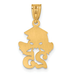14K Graduation Cap and Diploma - 2025 Charm
