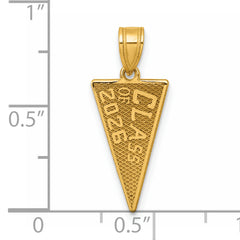 14K Class Of 2026 Rally Flag / Graduation Charm