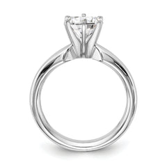 Platinum 1/2ct. Heavy-Weight Comfort-Fit 6-Prong Ring Mounting (No Stone Included)