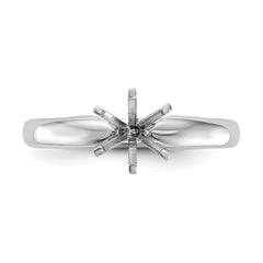 Platinum 1/2ct. Heavy-Weight Comfort-Fit 6-Prong Ring Mounting (No Stone Included)