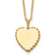 Kelly Waters Gold-plated Polished Engraveable Heart Disc 18 inch Necklace