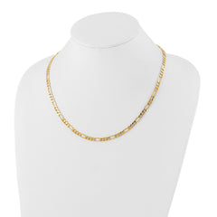 Kelly Waters Gold-plated 5mm Figaro 20 inch Chain Necklace