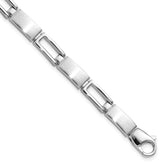 Kelly Waters Rhodium-plated Rectangle Open Link Bracelet