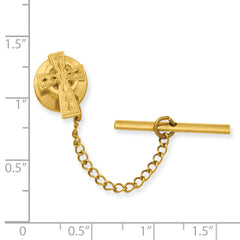 Kelly Waters Gold-plated Celtic Cross Tie Tac