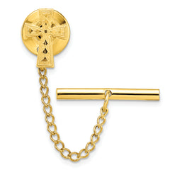 Kelly Waters Gold-plated Celtic Cross Tie Tac