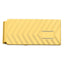 Gold-plated Kelly Waters Chevron Engraveable Hinged Money Clip
