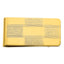 Gold-plated Kelly Waters Four Square Engraveable Money Clip