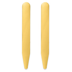 Kelly Waters Brass Pair of Two 3 inch Engravable Collar Stays