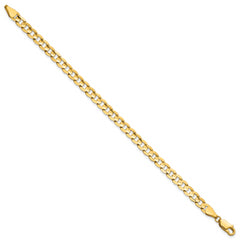 14k 5.25mm Open Concave Curb Chain