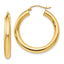 Hoop Earrings in 14K Yellow Gold, 4x30mm - Sophia Jewelers