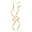 Twisted Leverback Earrings in 14K Yellow Gold, 76mm - Sophia Jewelers