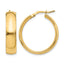 Hoop Earrings in 14K Yellow Gold, 25mm High-Polish - Sophia Jewelers