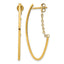 J-Hoop Earrings in 14K Yellow Gold, 41.5mm - Sophia Jewelers