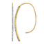 Crystal Threader Earrings in 14K Yellow Gold, 52mm - Sophia Jewelers