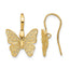 Filigree Butterfly Earrings in 14K Yellow Gold, Vintage Style - Sophia Jewelers
