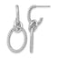 Dangle Earrings in 14K Yellow Gold with Twisted Double Loop, Textured - Sophia Jewelers