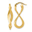 Twisted Eternity Hoop Earrings in 14K Yellow Gold, 14mm - Sophia Jewelers