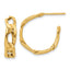 Link C-Hoop Earrings in 14K Yellow Gold, 21mm - Sophia Jewelers