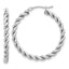 Twisted Hoop Earrings in 14K Yellow Gold, 31mm - Sophia Jewelers