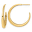 C-Hoop Earrings in 14K Yellow Gold, 30mm - Sophia Jewelers