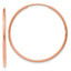 14k Rose Gold 1.0mm Polished Endless Hoop Earrings