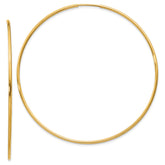 14k 1.00mm Endless Hoop Earring