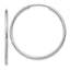 Endless Hoop Earrings in 14K White Gold, 1.5x30mm - Sophia Jewelers