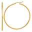 14k Polished 2x55mm Polished Hoop Earrings