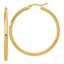 14k Polished 3mm Polished Hoop Earrings