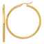 14k Polished 3mm Polished Hoop Earrings