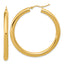 14k Polished 4mm Polished Hoop Earrings