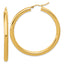14k Polished 4mm Polished Hoop Earrings