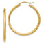 Diamond-Cut Round Tube Hoop Earrings in 14K Yellow Gold - Sophia Jewelers